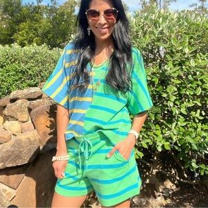 Cabi French Terry Cabana Top & Shorts Set - Medium